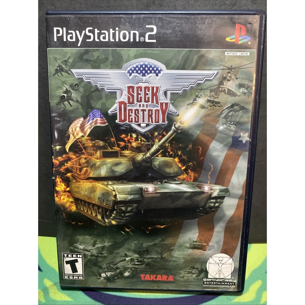 PS2 Seek & Destroy (Sony PlayStation 2 2002) CIB